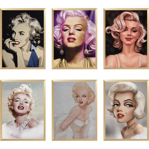 Beauty Marilyn Monroe Artificial Lychee Skin Shop Decoration Household Sewing Kit 22*30CM A4