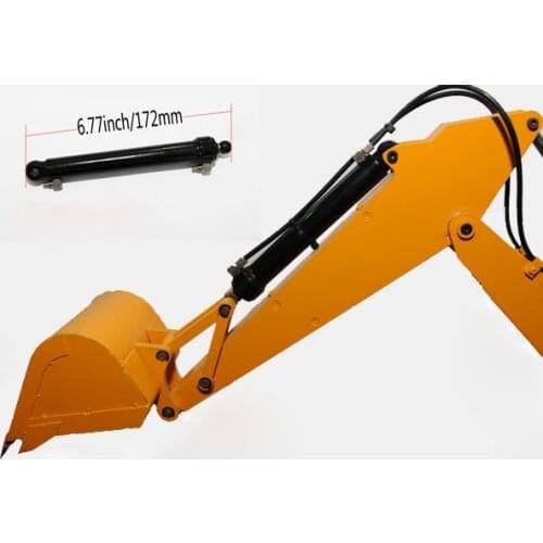 Engineering Miniature cylinders 6.77inch 172mm hydraulic cylinder rod For Tamiya 1:14 Tractor Truck RC Trailer SCA RC8WD