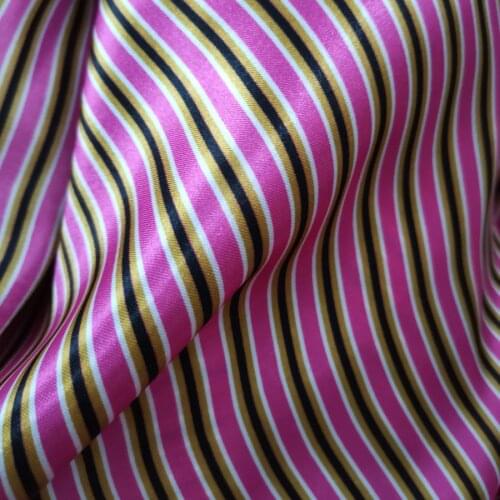 Stripe Soft Satin Material Diy Doll Tissue craft glossy Polyester Charmeuse Fabric