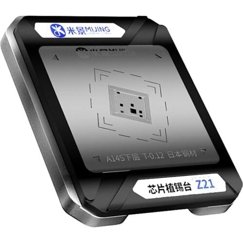 Tool Sets For Reball Platform CPU Mijing Z21 8 In 1 Reball Stencil Template Groove for iPhone 11 Pro Max XS MAX X 8 7 6S 6 Plus