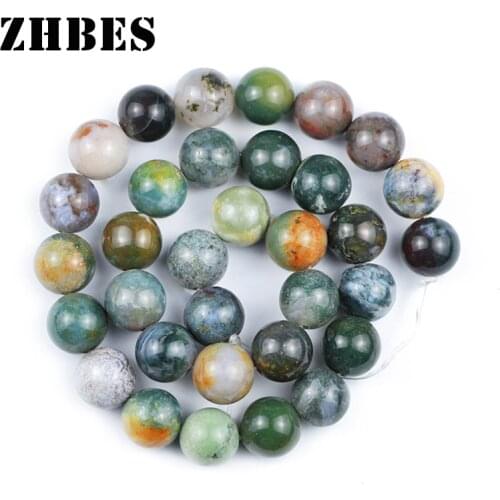 Natural India Carnelian Stone Agates Spacers 4/6/8/10/12mm Ore Round Loose Beads For Jewelry Making DIY Bracelet Accessories