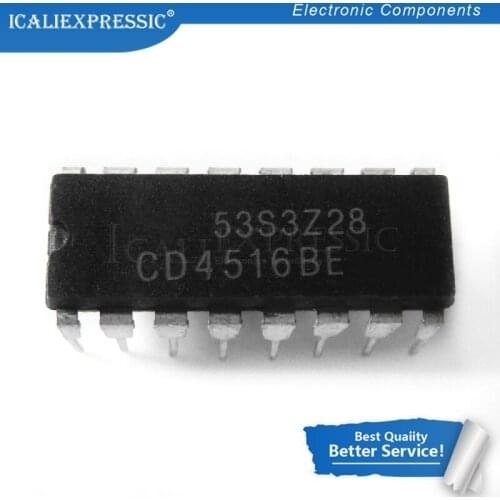 10PCS CD4516BE DIP16 MC14516BCP MC14516 CD4516 DIP 4516BE DIP-16 TC4516BP new and original IC