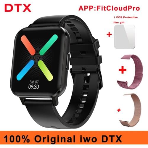 Original DTX Smartwatch ECG Heart Rate Monitor 1.78 inch Full Touch Screen IP68 waterproof Blood Pressure Smart Watch PK iwo max