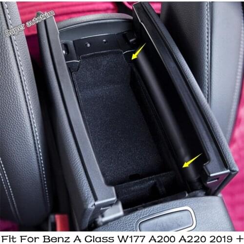 Armrest Storage Central Multifunction Box Phone Case Holder Kit For Mercedes Benz A Class W177 A200 A220 2019 - 2021 Interior