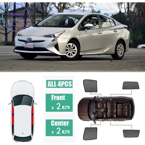 For Toyota Prius 2016-2019 Window Sunshade UV Protection Ray Blocking Mesh Visor Laser Black Net Yarn