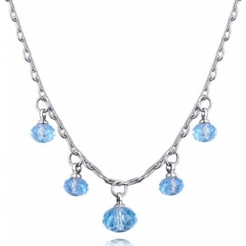 TRACYSWING New 1 Colors Real Austrian Crystals Fashion Heart Pendant Necklace for Women Valentine Gift Th-130593