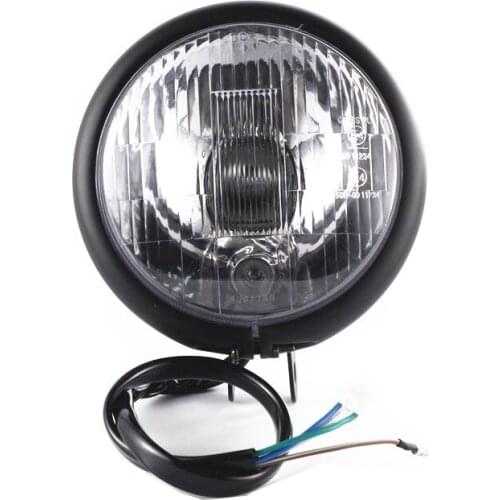 Universal 12V Front Headlights Round Motorcycle Headlight Headlamp For Harley Dyna Fatboy Honda Yamaha Kawasaki