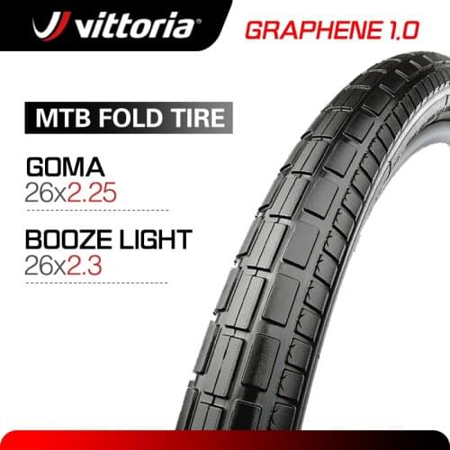 1 Pair VITTORIA BOOZE Light 26 Inches MTB Bike Tubeless Tire Graphene 26X2.30 Anti Puncture Mountain Bike Foldable Tires