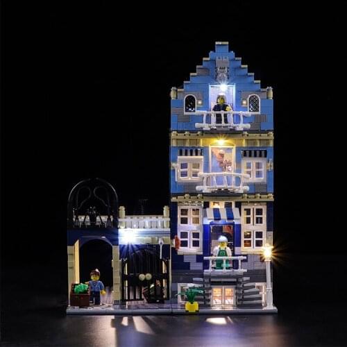 Vonado LED Lighting Set for 10190 Market Street 15007 Factory Creator City Toy Light Kit, Not Included the Building Block