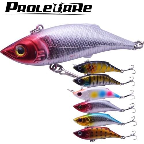 1Pcs 7.5cm 10g Fishing Lure VIB winter Ice Fishing Hard Bait Minnow Pesca Isca Artificial Bait Crankbait Swimbait Winter Fishing
