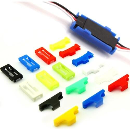20PCS Servo Extension Cable Buckle Clip Plastic Servos Cord Fastener Jointer Plugs Fixing Holder for DIY RC Airplane Parts