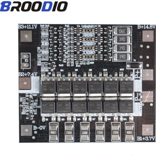 2S 3S 4S BMS 15A 20A 40A 50A 3.7V 18650 Li-ion Lithium Battery Protection Board BMS 3S 4S Circuit PCB Module With Balance
