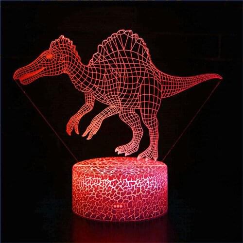 3D LED for Beginning Dragon Night Light Dinosaur Series 7 Colors 3D Night Light Touch Console Light Toy Birthday Christmas Gift