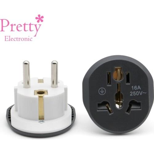 4.8mm EU Power Adapter AU UK US To EU Travel Adaptor Electric Charger High Quality Sockets Electrical Outlet Plug