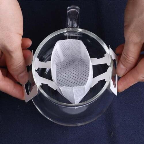 50pcs Eco-friendly Coffee Filter Bag Filter Cloth Paper for Home Office Travel Portable Hanging Ear Style Coffee Filters