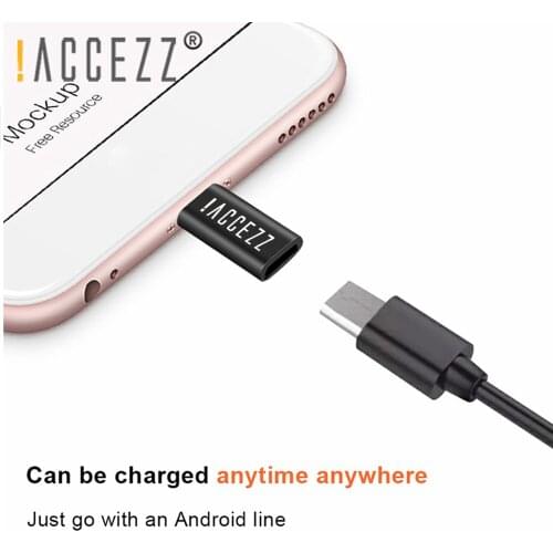 !ACCEZZ Mini OTG Adapter Lighting to Micro USB Adapter For Apple Converter For iphone 11 Pro XS Max X 8 Plus Charge Data Adapter