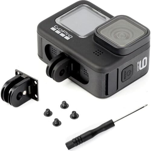 Aluminum Tripod Mount Adapter for GoPro Hero 9 Black Metal Monopod Head Folding Base for gopro 8/ Max/ Hero 9 Camera accessories