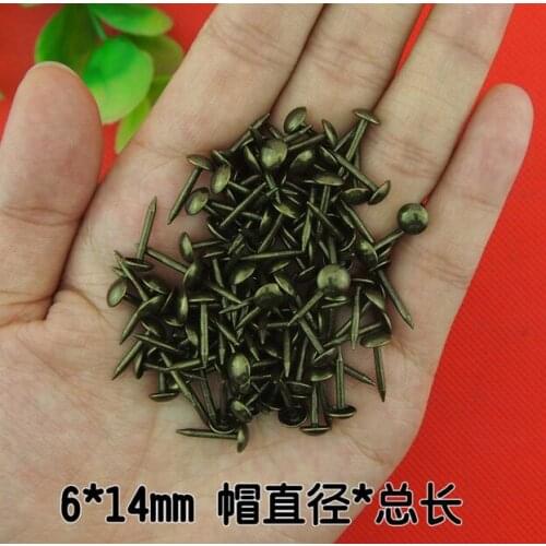 6mm*14mm bronze bubble nail decorative sofa nails pin technology drum antique taciturnly