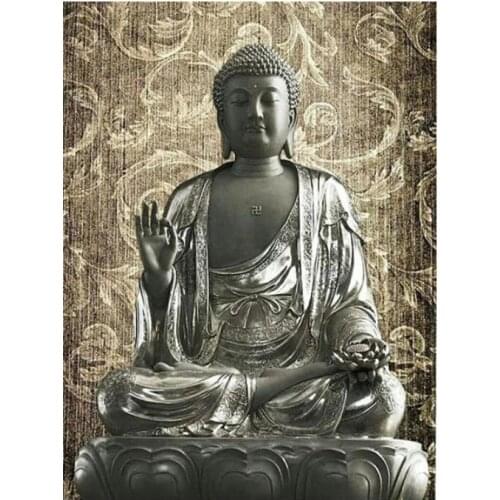 Buddha diamond mosaic religion full square embroidery painting rhinestone wall sticker decor diamond art needlework handcraft