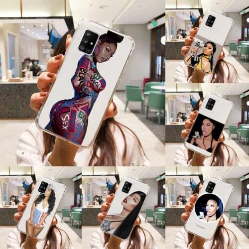 Nicki Minaj Phone Case Transparent For Samsung S A M J 21 20 50 30 60 5 7 51 71 90 11 10 J710 e p PLUS Prime 5G soft coque shell