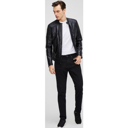 Black Mens Leather Jacket
