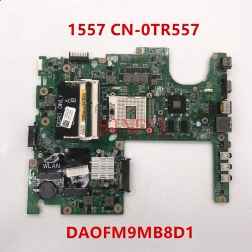 For Dell 1557 Laptop motherboard DDR3 CN-0TR557 0TR557 TR557 DA0FM9MB8D1 HD4570 PM55 100% full Working well