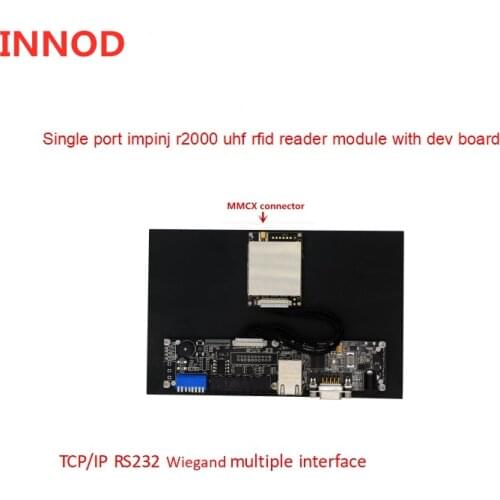 Ethernet TCP/IP Indy R2000 Impinj Chip UHF RFID Reader 840-960mhz single port long range rfid module with development board sdk