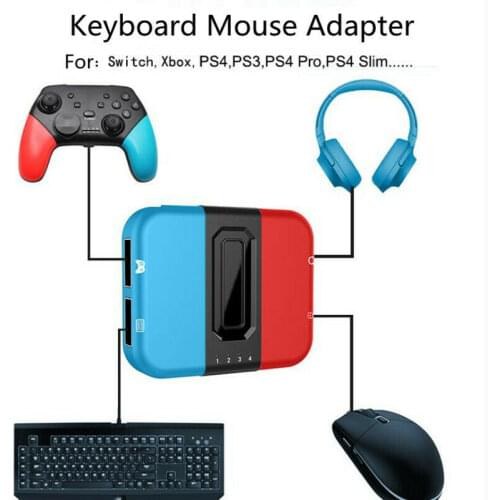 Game Keyboard and Mouse Adapter Gamepad Controller Converter For Xbox One/PS4/Nintendo Switch/PS3 For Xbox One/PS4/Switch/PS3