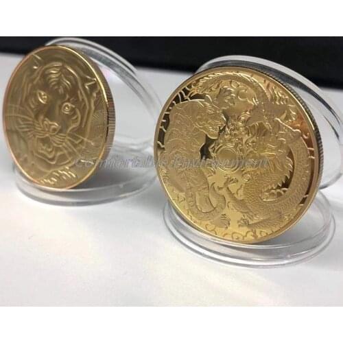 Year of Tiger Commemorative Coin Collection Chinese Zodiac Tiger Year Coins 2022