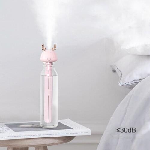 Mini bottle operated usb car ultrasonic diffuser rechargeable humidifier