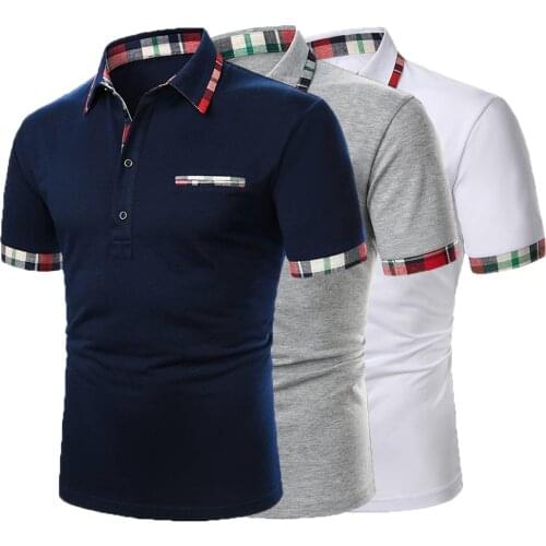 Men Polo Shirt 2021 Summer Fashion Classic Casual Tops Short Sleeves Cotton High Quality Mandarin Collar Men Slim Polo Homme D30
