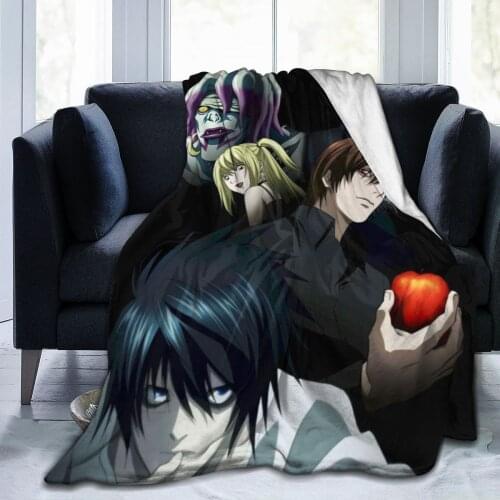 Death note soft and warm coral Plush Blanket Sofa bed sheet knee cover adult baby girl children gift nap blanket