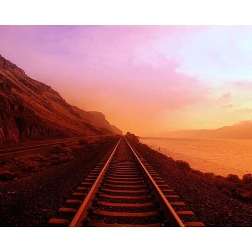 DIY Painting By Numbers Long Walk To No Where Kit Oil Picture By Numbers Landscape Wall Art Painting on Canvas Home Decoration