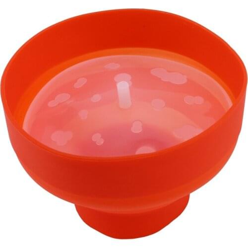 Popcorn Microwave Silicone Foldable Red Kitchen Easy Tools Diy Popcorn Bucket Bowl Maker with Lid