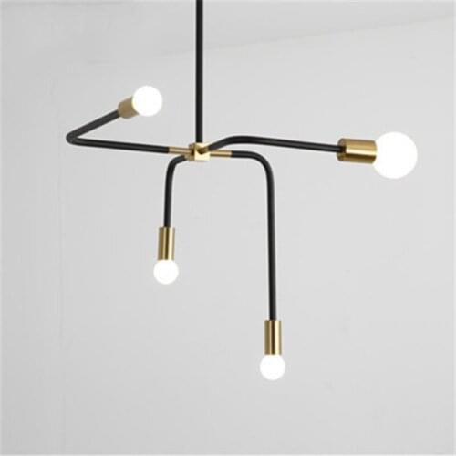 Nordic Minimalist Restaurant Chandelier Creative geometric Art Parlor Dining Room Bar Decoration Hanging Light Fixtures