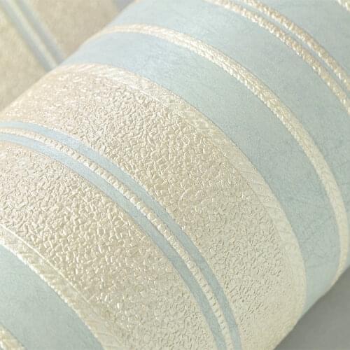 Modern Simple Silk Non-woven Vertical Striped Wallpaper 3D Embossed Moisture-Proof Wall Papers Home Decor Living Room Wallpaper