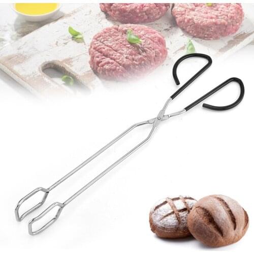 Stainless Steel Food Tongs Barbecue Tongs Outdoor picnic clip Cooking Camping Travel Tools Kitchen Accessories Anti-scalding