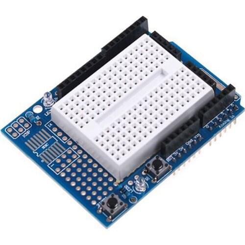 Uno Proto Shield Prototype Expansion Board With Syb-170 Mini Bread Board Based For Arduino Uno