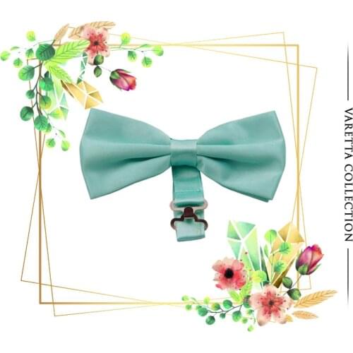 Varetta Male Bow Tie Satin Shiny Fabric Men Bow Tie Colorful Bow Tie Patterned Bow Tie Patterned Green Bow Tie Green Color Bow Tie Mens Bow Tie 2020 New Fashion Man Bow Tie mens accessory Man Accessory