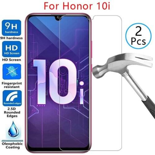 Tempered glass screen protector for honor 10i case cover on honor10i honer onor hono 10 i i10 6.21 protective phone coque bag 9h