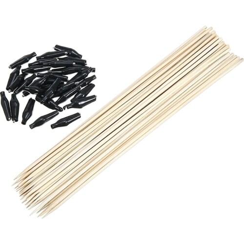 30pcs Alligator Clip Stick Electrical Clamp for Testing Probe Meter Airbrush Spray Tool Holder Clip Stand Model Painting Sticks