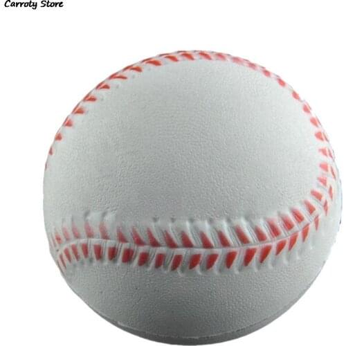 1pc Hand Wrist Foam Ball Baseball Style Stress Relief Ball Baseball Exercise Stress Relief Relaxation Squeeze Soft