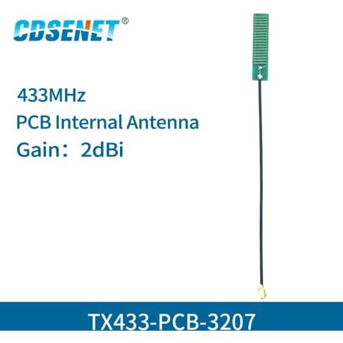 10pc/lot PCB Antenna FPC 433MHz Omnidirectional 2dbi TX433-PCB-3207 Omnidirectional 4g Antenna