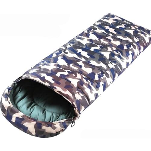 Desert 2654 camouflage cotton sleeping bag 2.5kg thermal cotton outdoor camping Adult sleeping bag 2 can pliced in 1