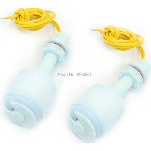 2 Pcs / Lots x ZP5210 Fish Tank Pool Liquid Water Level Sensor Vertical P.P PP Float Switch Blue