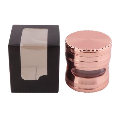 5 Layers Metal Tobacco Grinder Weed Grinder Zinc Alloy Dry Herb Pepper Pot Spice Mill Grinder Silver Black Smoke Accessories