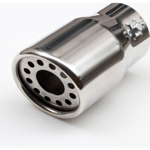 Car Muffler Tailpipe Accessories Universal Stainless Steel 76mm 2.99" Inlet Rear Exhaust Tail End Pipe Silencer Cover Trim