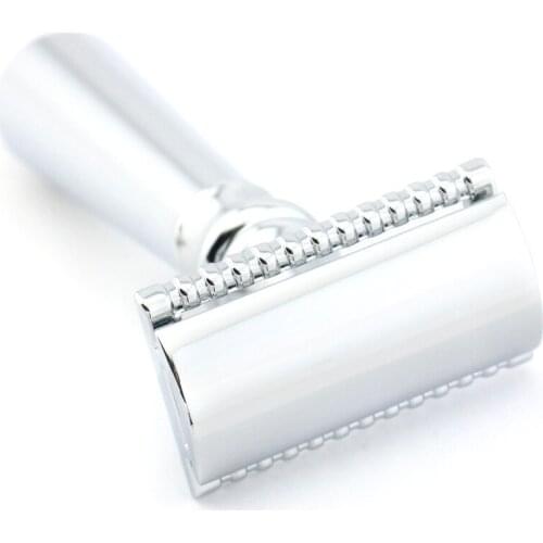 Double Edge Safety Razor Shaving Razor Silver Manual Razor Classic Style 10.9CM Zinc Alloy Lyrebird H5 100PCS/LOT NEW