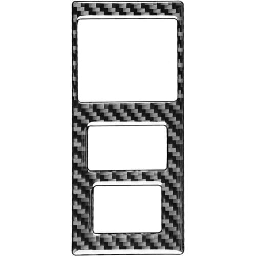 Carbon Fiber Glossy Headlamp Switch Panel Sticker Lightweight Panel Decal for Toyota Tundra 2014-2018