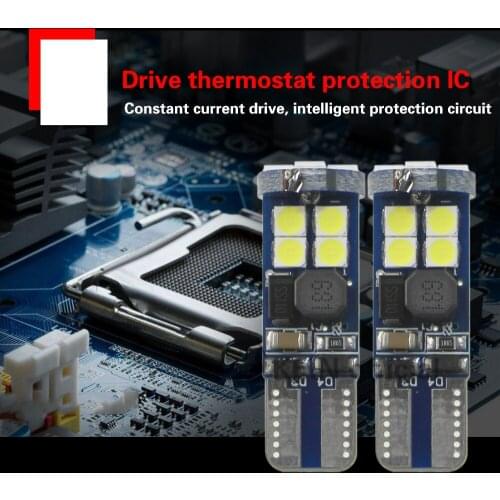 KEIN 1pcs 72V 12V T10 W5W Led No polarity Car light Bulbs T4W BA9S BAY9S BAX9S H21W H6W Car Led Lamp Vehicle Side Marker lights
